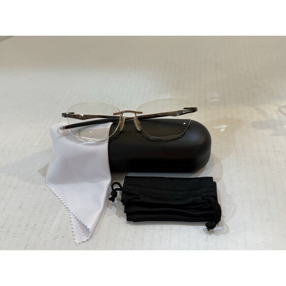 OAKLEY Titanium Eyeglasses WINGFOLD EVR OX5118-0453 Rimless Satin Pewter Frame